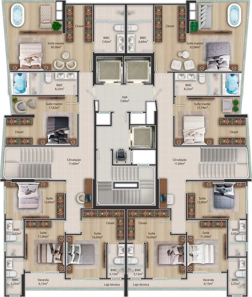 Apartamento, 4 quartos, 159 m² - Foto 3