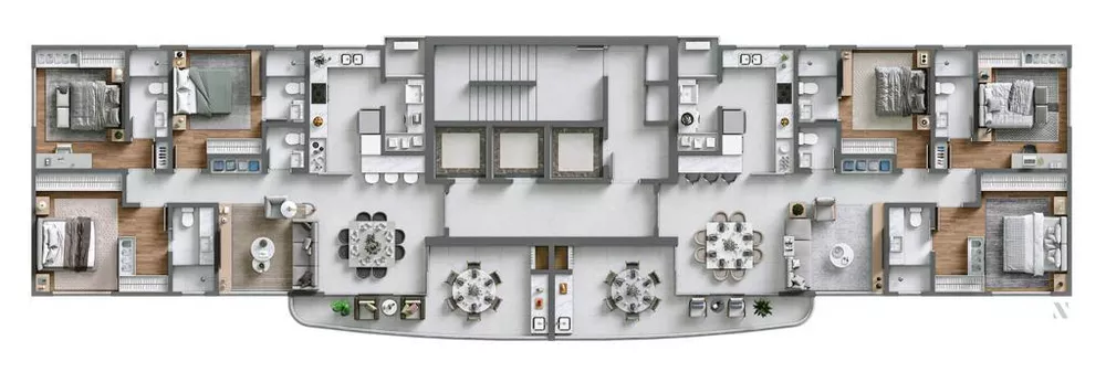 Apartamento à venda com 3 quartos, 132m² - Foto 2