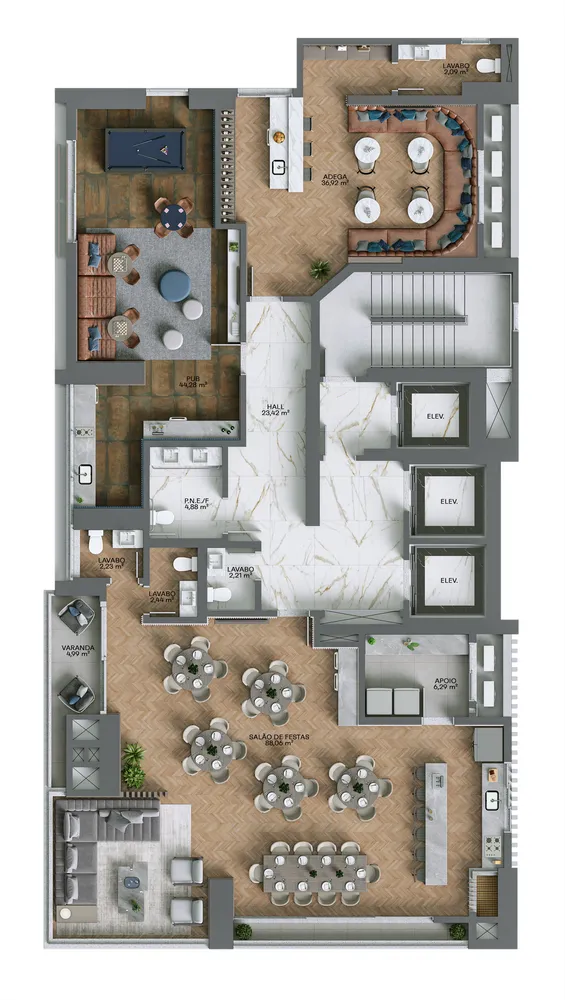 Apartamento, 4 quartos, 219 m² - Foto 2