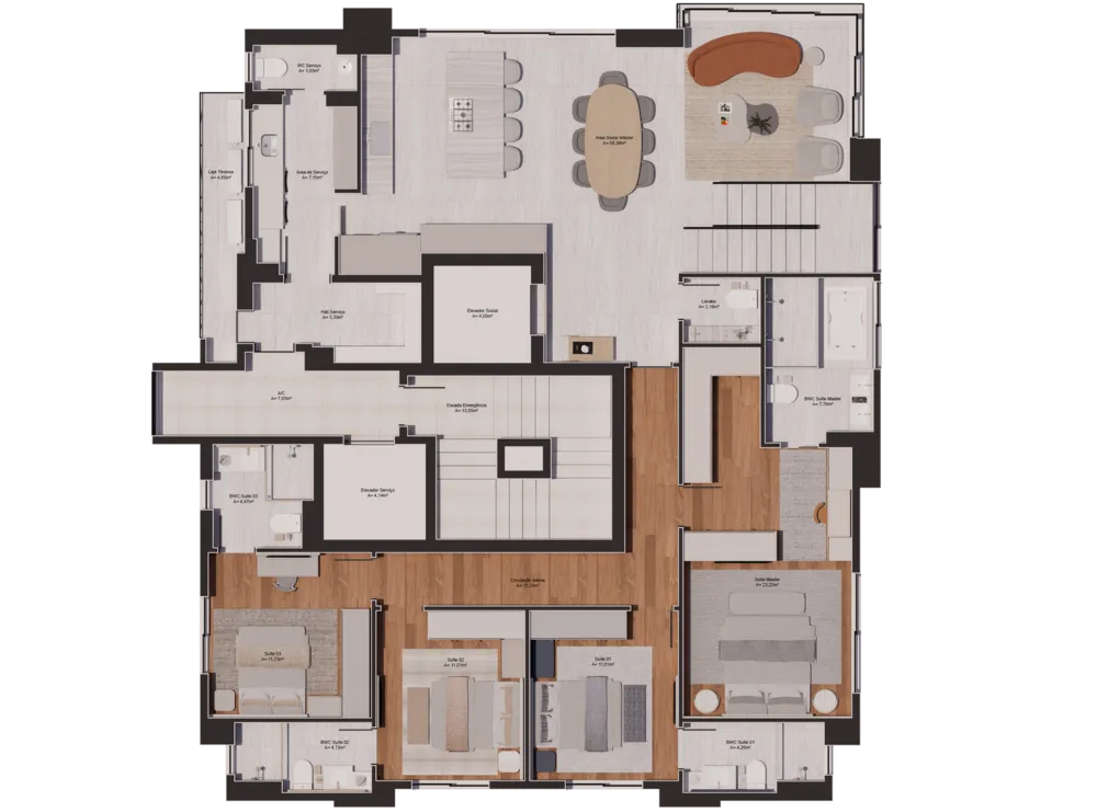 Apartamento, 4 quartos, 192 m² - Foto 8