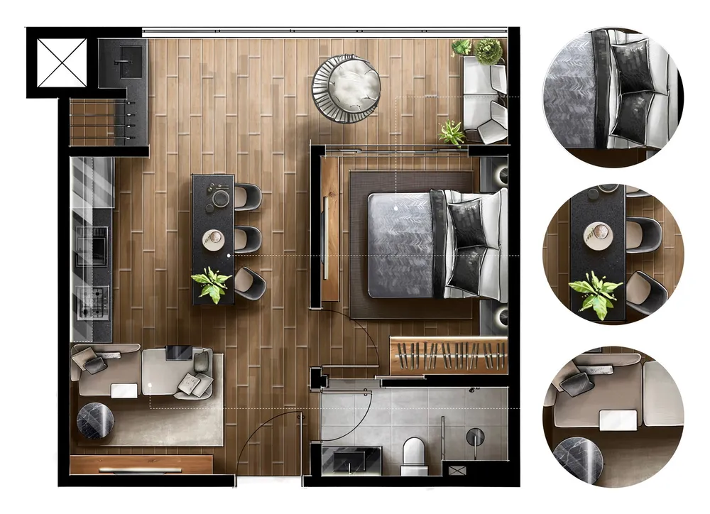 Apartamento, 2 quartos, 68 m² - Foto 3