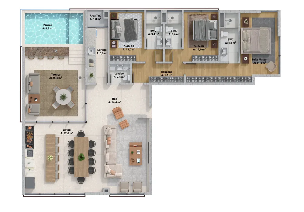 Apartamento, 3 quartos, 333 m² - Foto 4