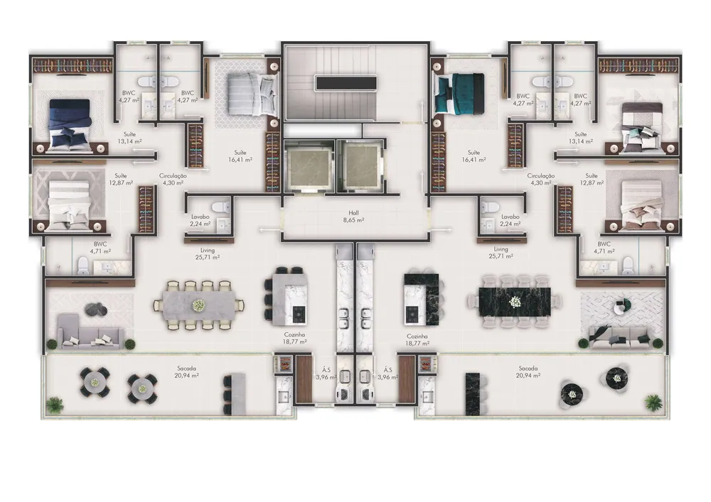 Apartamento, 3 quartos, 151 m² - Foto 8