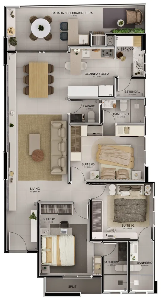 Apartamento, 3 quartos, 120 m² - Foto 15