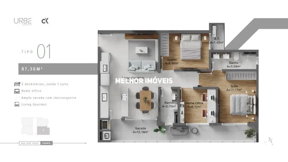 Apartamento, 2 quartos, 86 m² - Foto 6