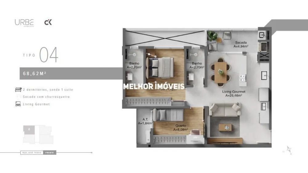 Apartamento, 2 quartos, 86 m² - Foto 5