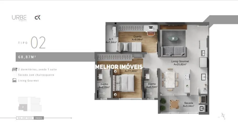 Apartamento, 2 quartos, 86 m² - Foto 3