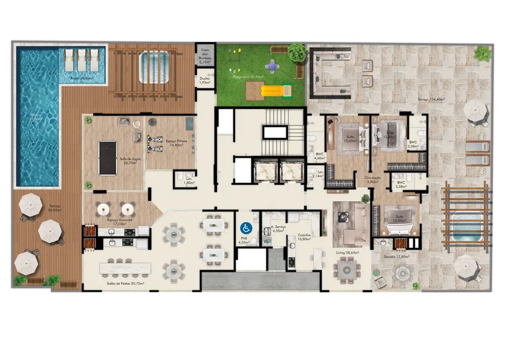 Apartamento, 3 quartos, 130 m² - Foto 3