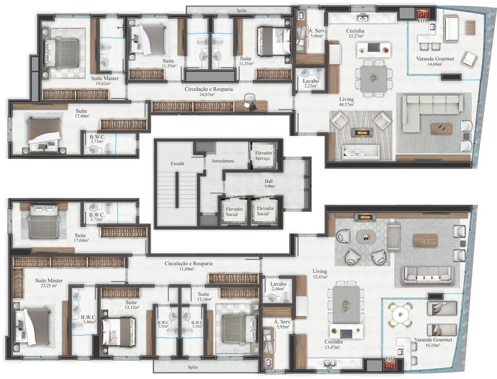 Apartamento, 4 quartos, 198 m² - Foto 8