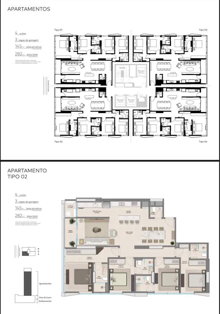 Apartamento, 4 quartos, 145 m² - Foto 1