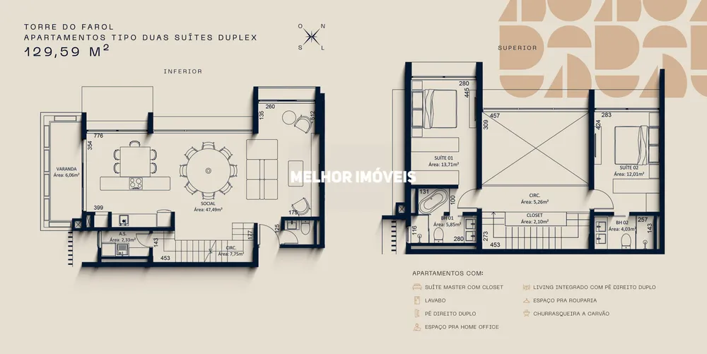 Apartamento, 2 quartos, 129 m² - Foto 7