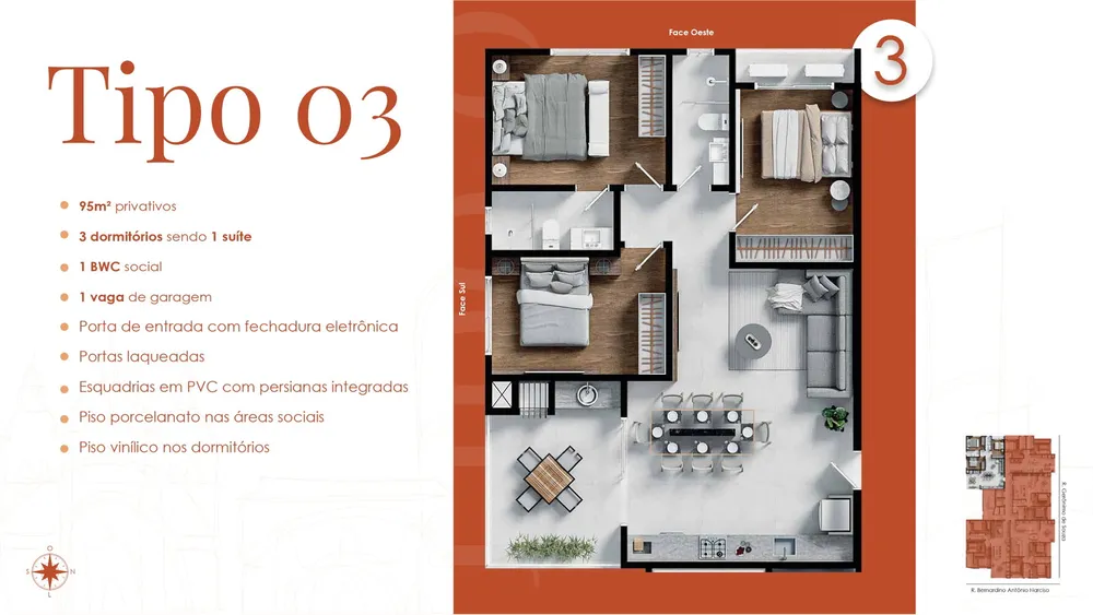 Apartamento, 3 quartos, 95 m² - Foto 4