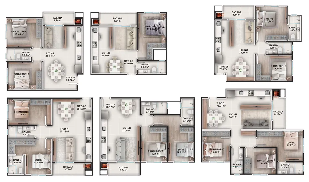 Apartamento, 2 quartos, 59 m² - Foto 8