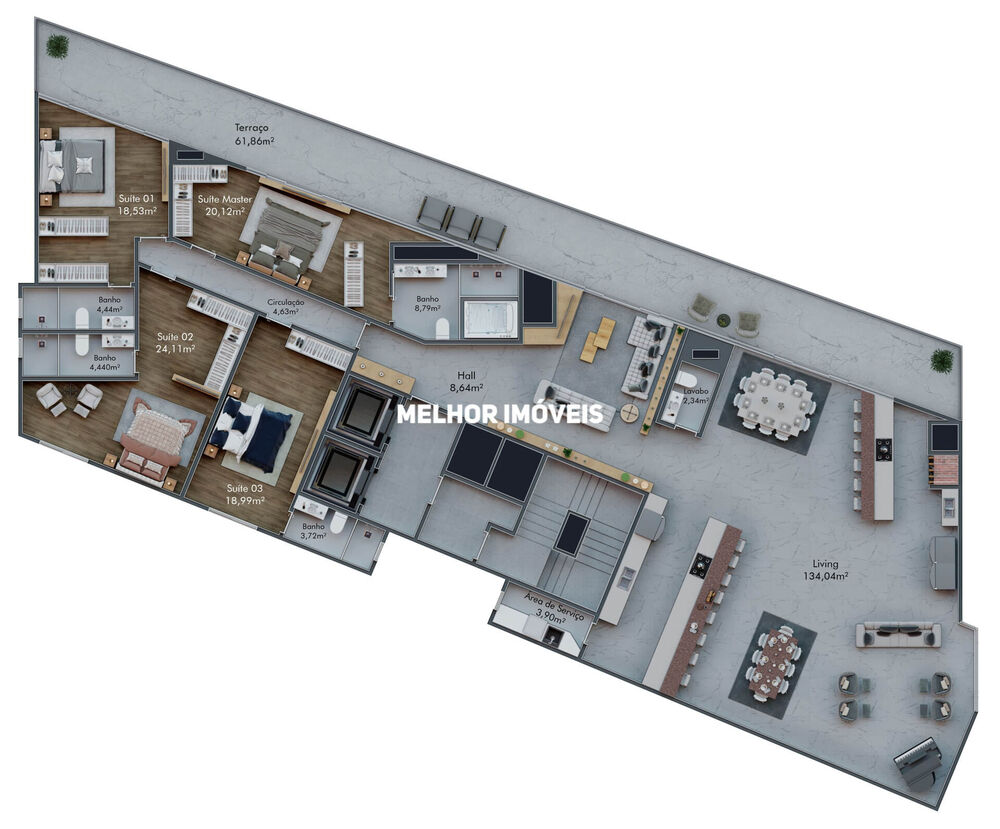 Apartamento, 3 quartos, 147 m² - Foto 14