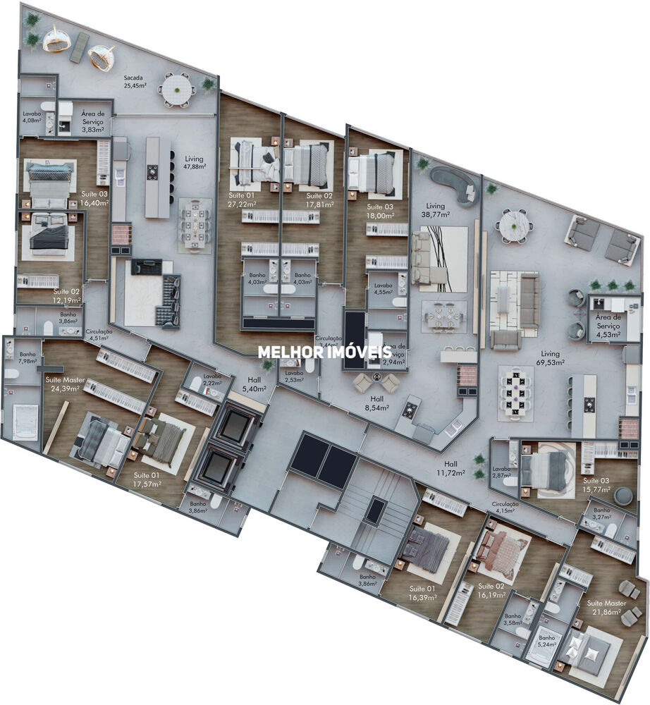 Apartamento, 3 quartos, 147 m² - Foto 13