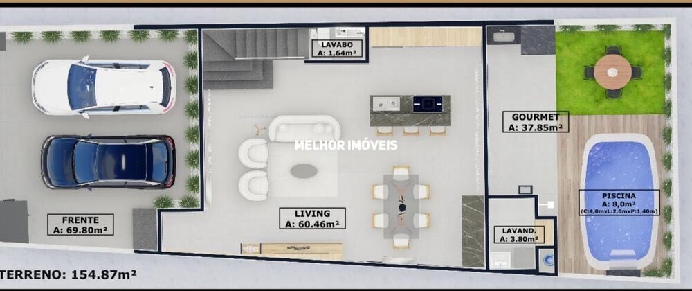 Sobrado, 3 quartos, 178 m² - Foto 3