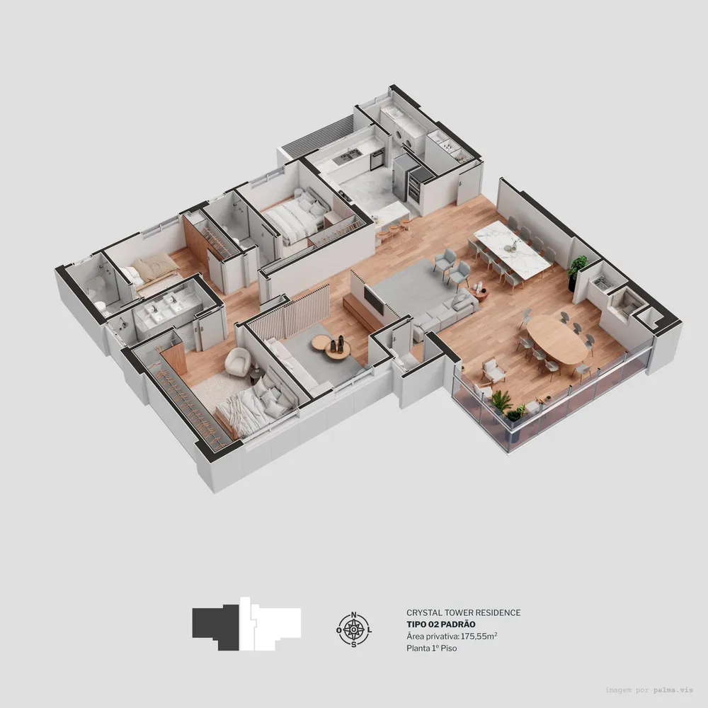 Apartamento, 3 quartos, 175 m² - Foto 11