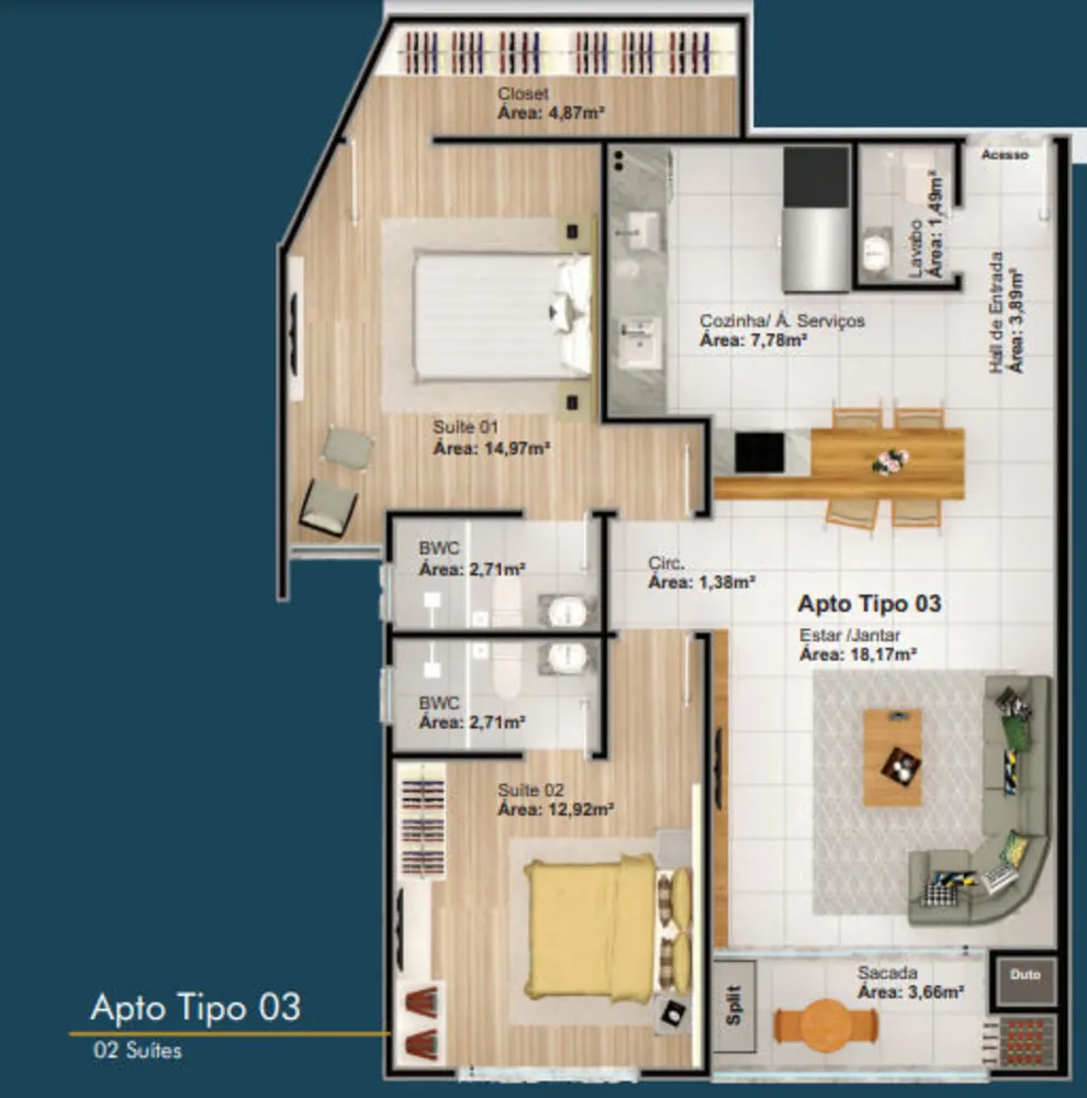 Apartamento, 4 quartos, 350 m² - Foto 2