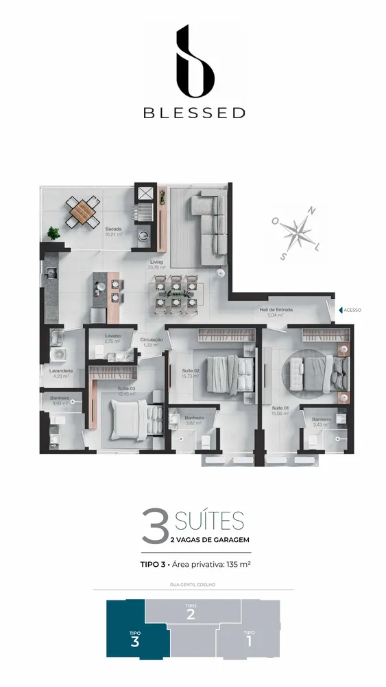 Apartamento, 3 quartos, 135 m² - Foto 12