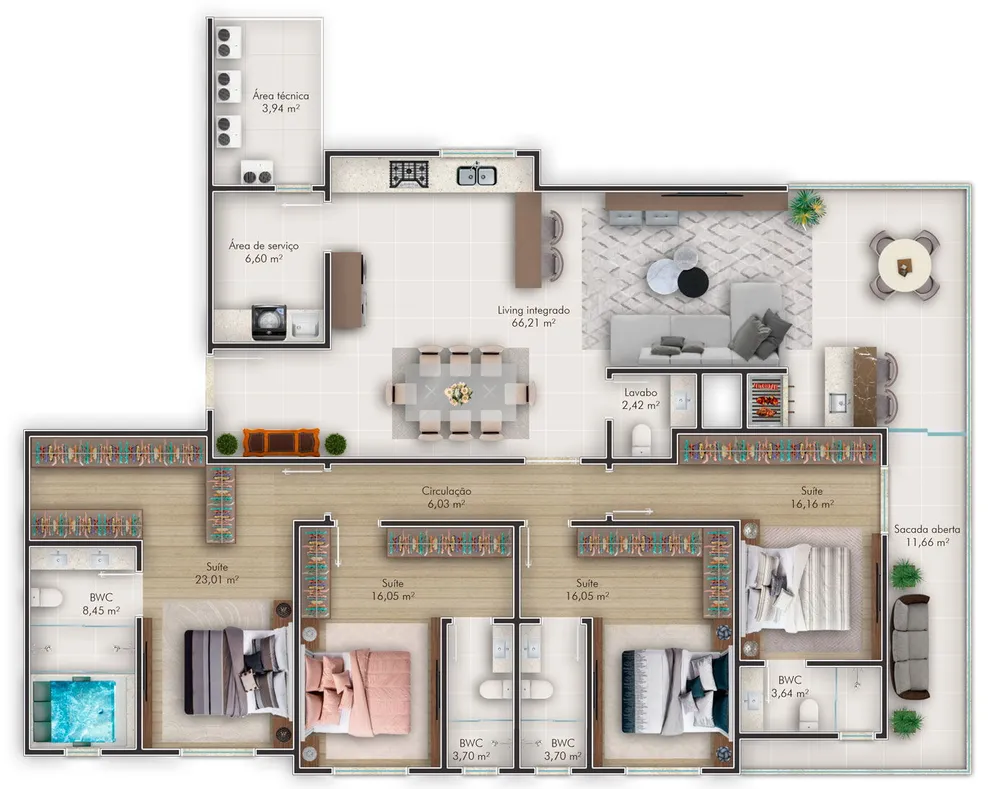 Apartamento, 4 quartos, 206 m² - Foto 11