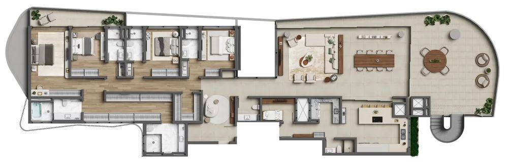 Apartamento, 4 quartos, 396 m² - Foto 2