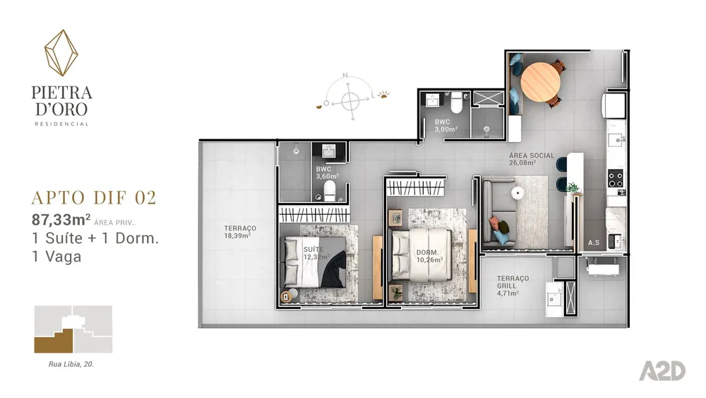 Apartamento, 2 quartos, 57 m² - Foto 9