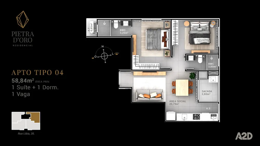 Apartamento, 2 quartos, 57 m² - Foto 12