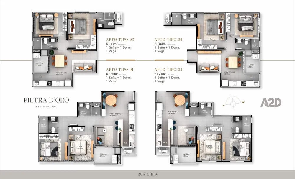 Apartamento, 2 quartos, 57 m² - Foto 7