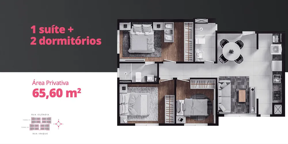 Apartamento, 2 quartos, 52 m² - Foto 5