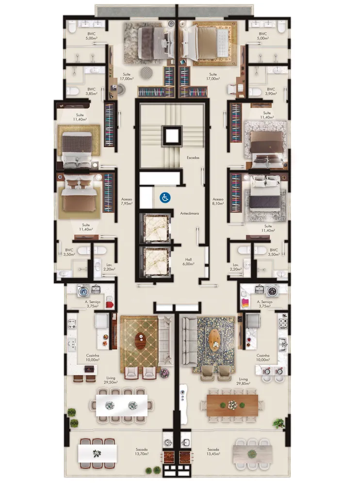 Apartamento, 3 quartos, 137 m² - Foto 11
