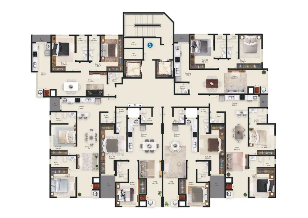 Apartamento, 2 quartos, 69 m² - Foto 6
