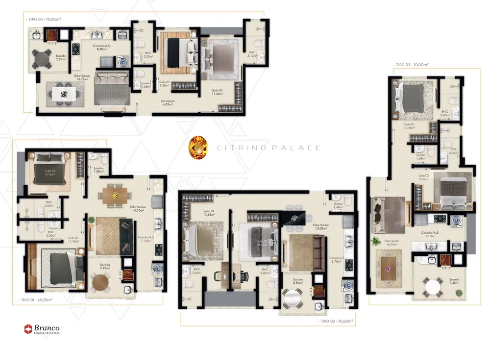 Apartamento, 2 quartos, 69 m² - Foto 7