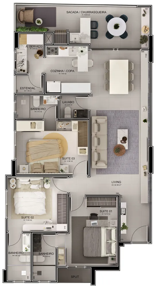 Apartamento, 3 quartos, 120 m² - Foto 12