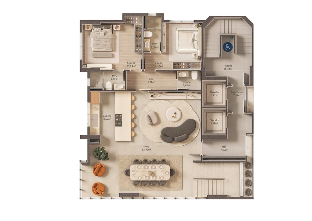 Apartamento, 3 quartos, 126 m² - Foto 7