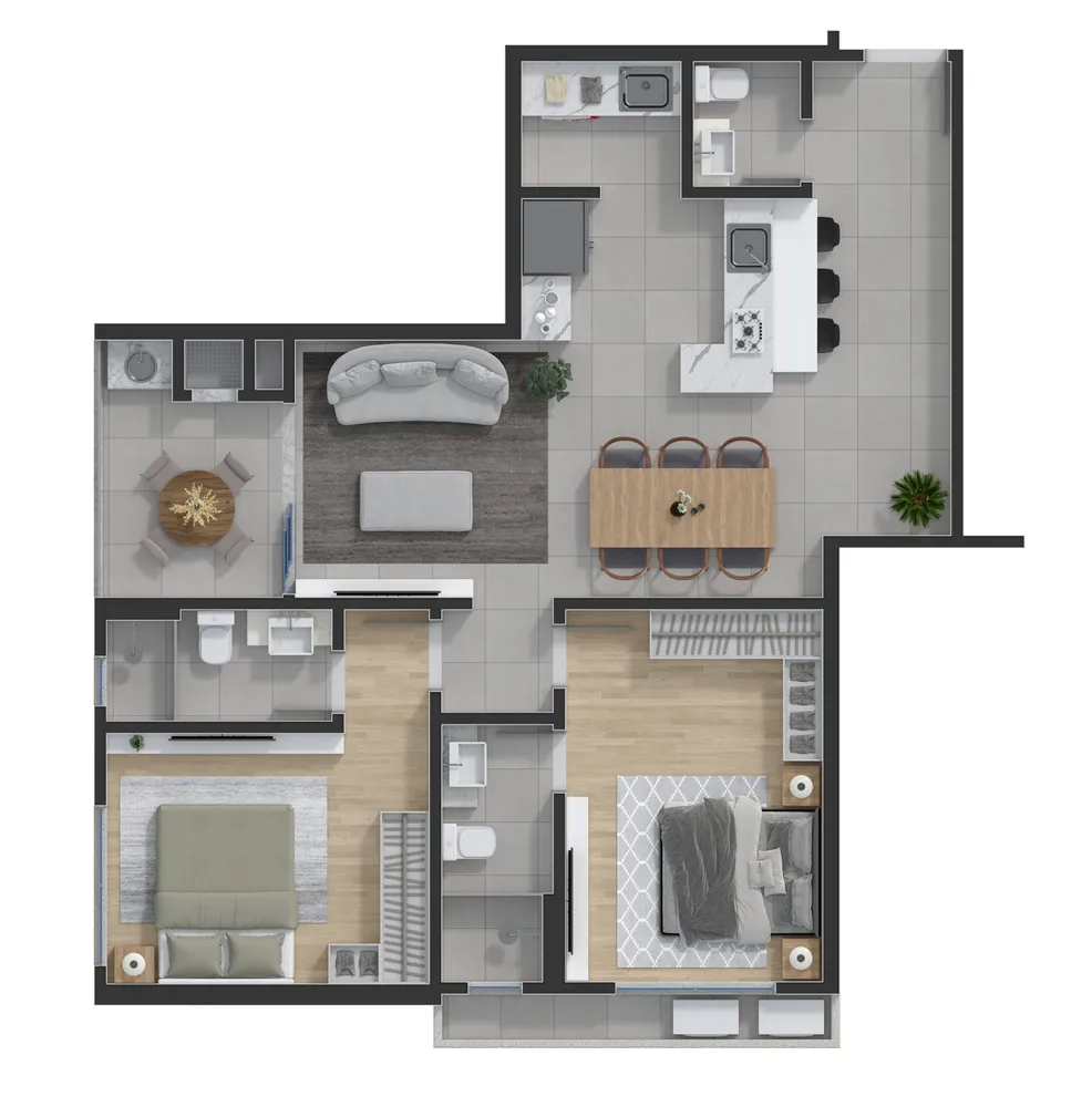 Apartamento, 2 quartos, 85 m² - Foto 1
