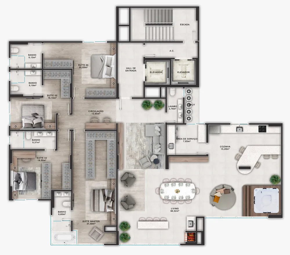 Apartamento, 3 quartos, 135 m² - Foto 16