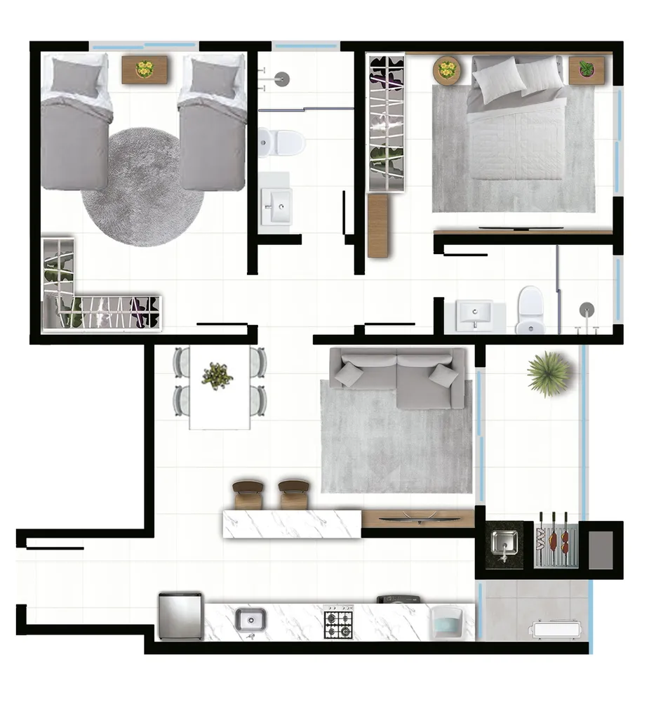Apartamento, 2 quartos, 77 m² - Foto 10