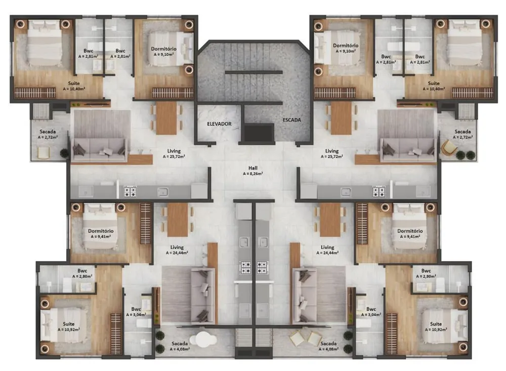 Apartamento, 2 quartos, 62 m² - Foto 6