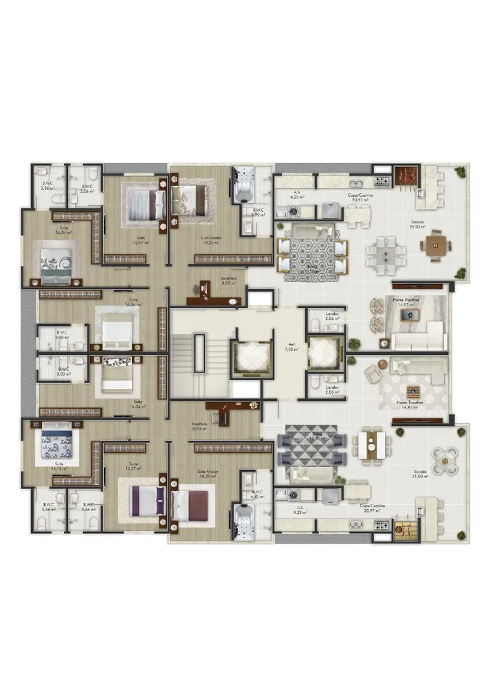 Apartamento, 4 quartos, 187 m² - Foto 11