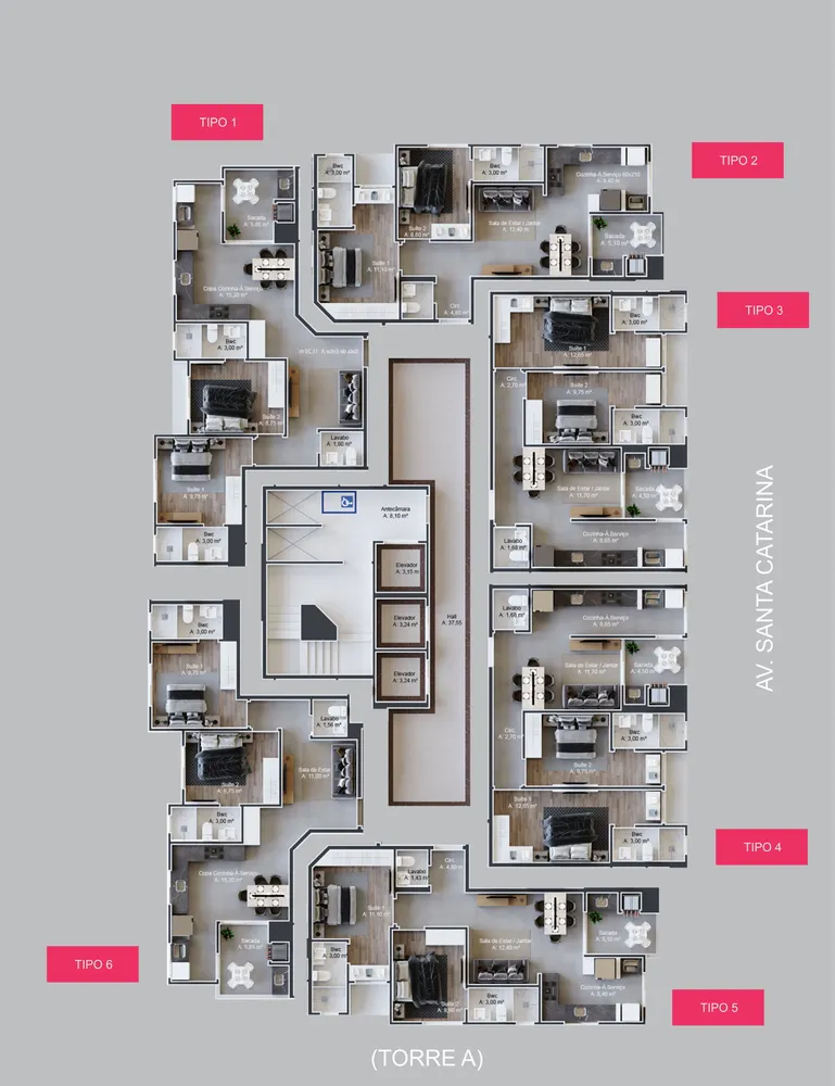 Apartamento, 2 quartos, 70 m² - Foto 4