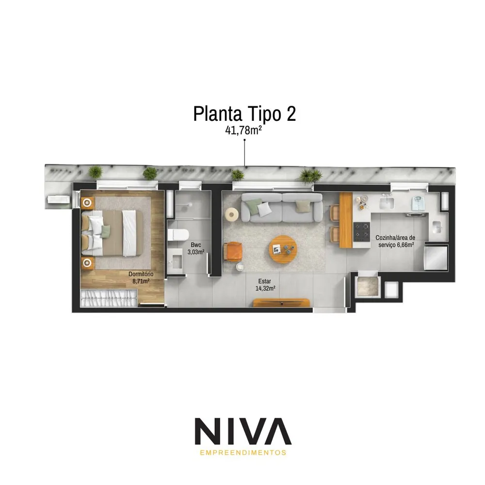 Sala-Conjunto, 51 m² - Foto 8