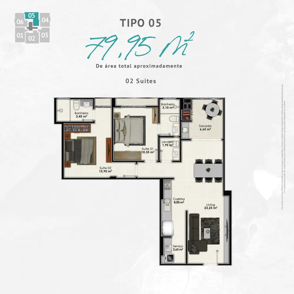 Apartamento, 3 quartos, 90 m² - Foto 8