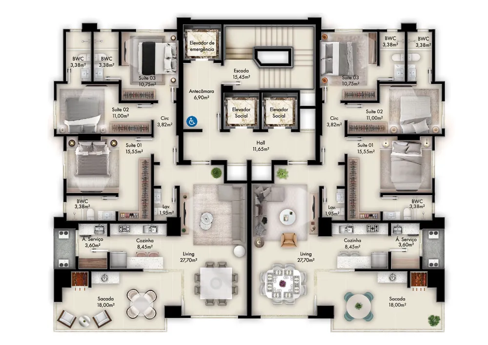 Apartamento, 4 quartos, 259 m² - Foto 8