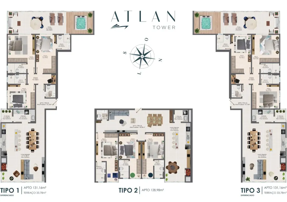 Apartamento, 3 quartos, 129 m² - Foto 3