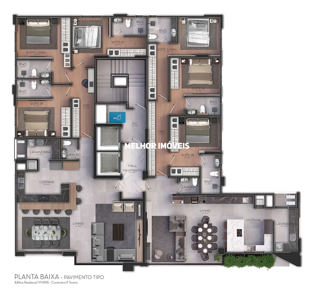 Apartamento, 3 quartos, 125 m² - Foto 12