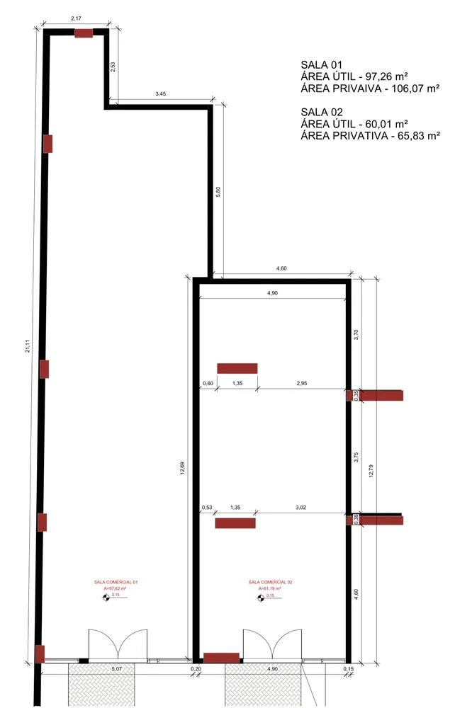 Sala-Conjunto, 97 m² - Foto 12