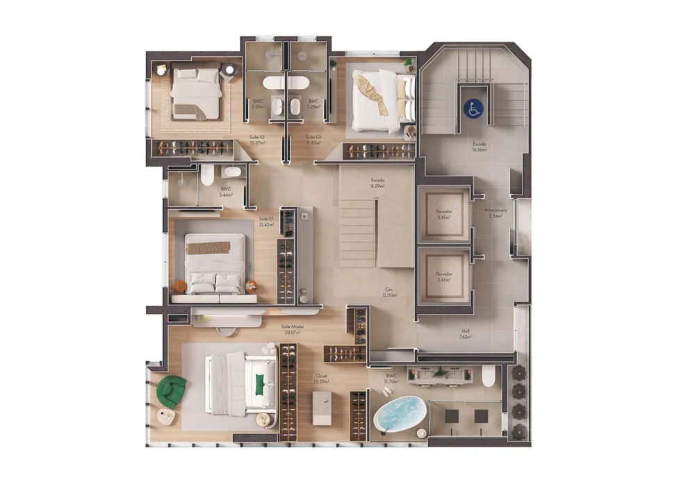 Apartamento, 3 quartos, 126 m² - Foto 9