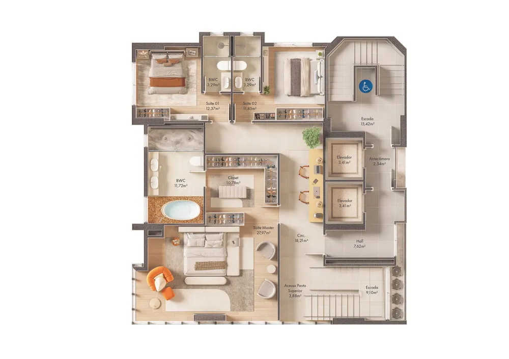 Apartamento, 3 quartos, 126 m² - Foto 10
