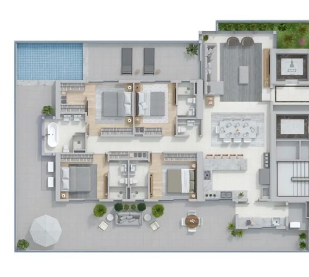 Apartamento, 4 quartos, 301 m² - Foto 2