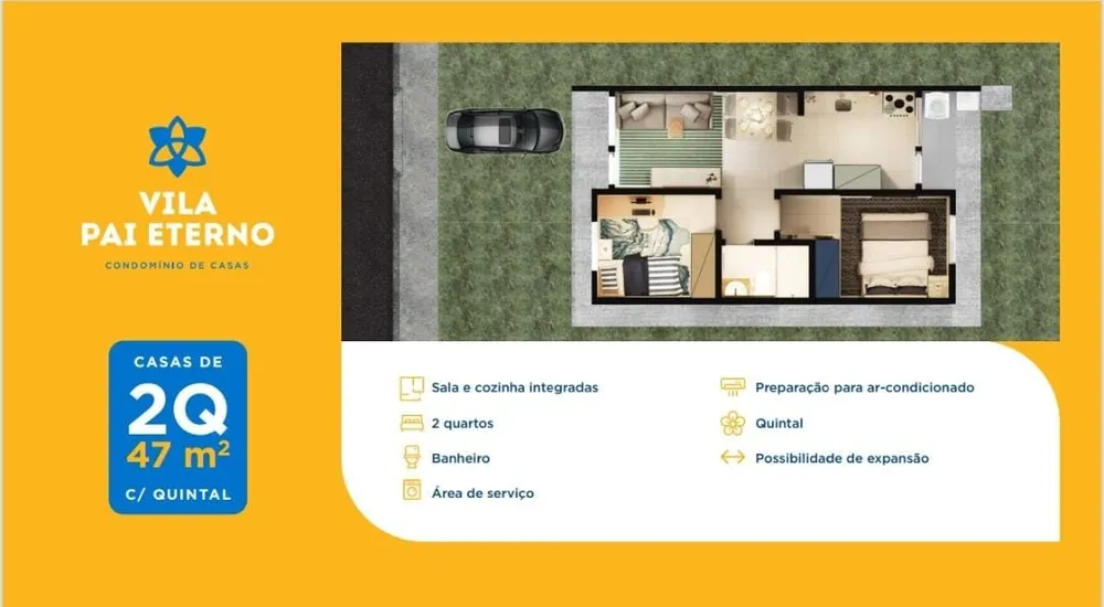 Casa de Condomínio, 2 quartos - Foto 12